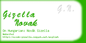 gizella novak business card